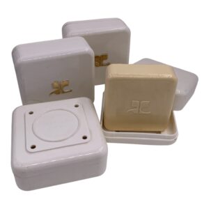 Courreges empreinte saponi 4x100gr con porta sapone